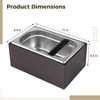 Stainless Steel Espresso Knock Box, Large Capacity Coffee Grounds Container