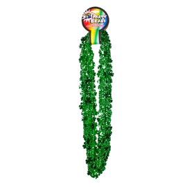 Windy City Novelties 12 Pack- 33" 12mm Mardi Gras Bead Necklaces (Green Shamrocks)