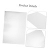 Operitacx 3pcs Aluminum Sublimation Blanks Sheets for DIY Engraving Sturdy