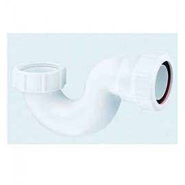 McAlpine P10 19mm Shallow Bath Trap, White