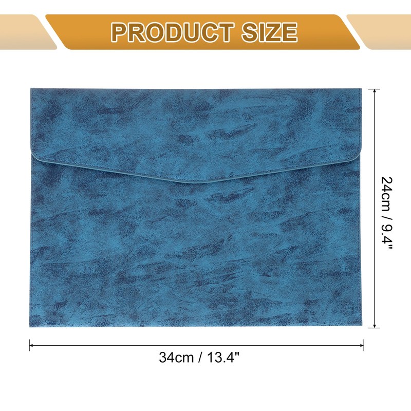 uxcell PU Leather File Folders, A4 Envelope Folder File Document