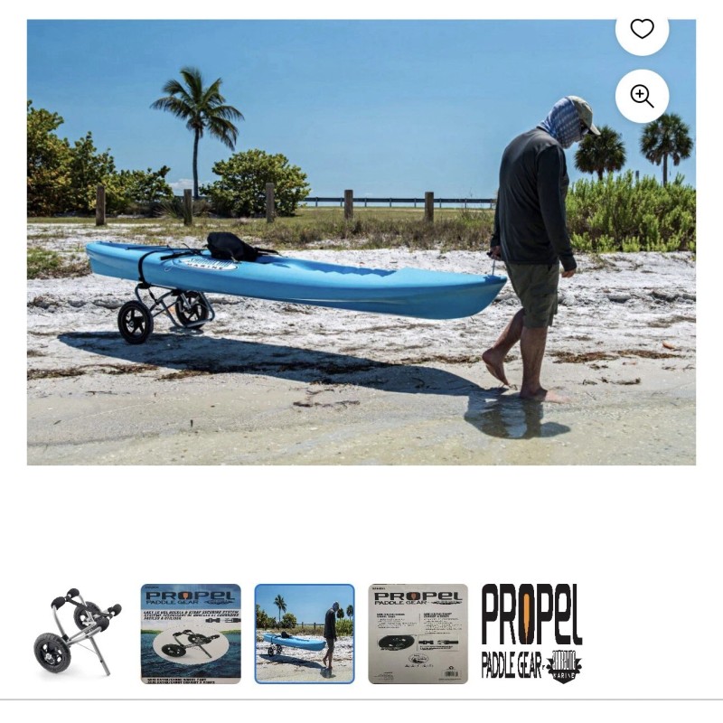 Propel Paddle Gear Properl Paddle Gear Mini Kayak/Canoe Wheel Cart