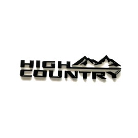 Gloss Black 19-24 Tahoe Silverado High Country Tailgate Letter Logo Emblem Badge