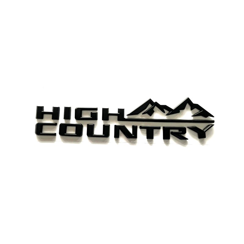 Gloss Black 19-24 Tahoe Silverado High Country Tailgate Letter Logo