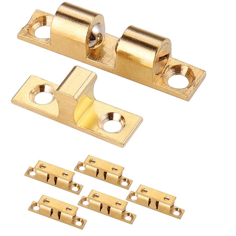 Door Catches, 6 Pieces 50mm Double Roller Catch Heavy Duty