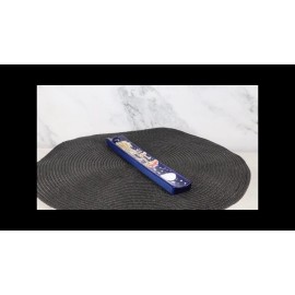 Ceramic Starry Night Moon Toadstool Mushrooms Forest Incense Burner Figurine