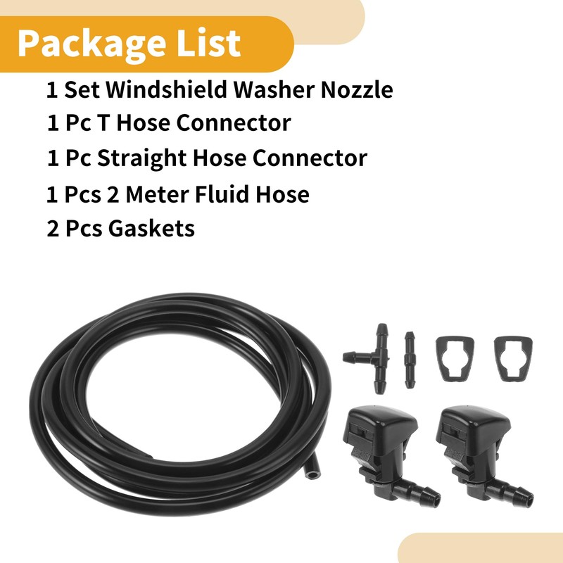 INFINAUTO Windshield Washer Nozzle Kit for Ford Fusion 2008-2012 No.8E5Z17603A