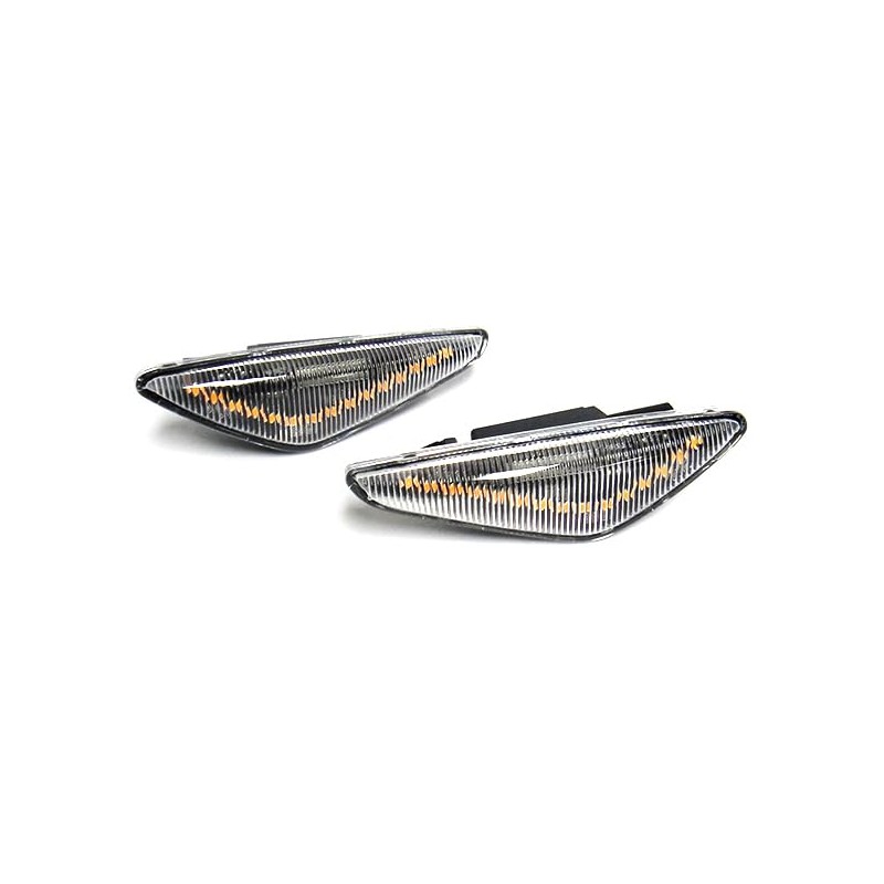 RZG 2x Clear Lens Side Indicator Amber LED Marker Repeater