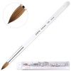 PANA Pure Kolinsky Nail Art Brush with Clear Acrylic Handle