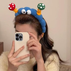 Face Wash Headband,Big Eyes Hair Hoop - Elastic Wraps Hairband Big-Eyed Design Accessories for Washing Summer Gym Sports Makeup Running