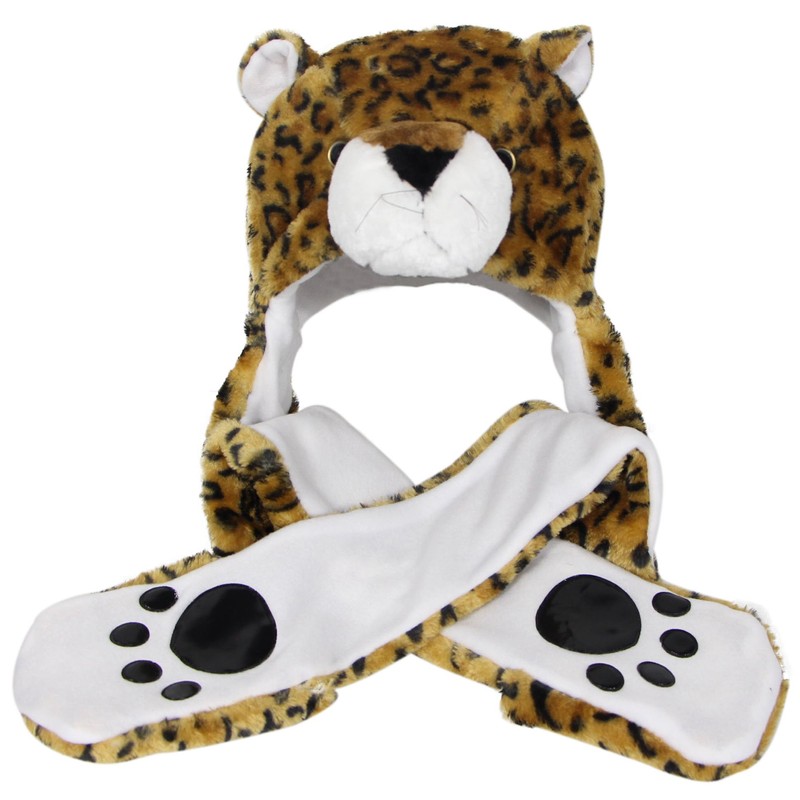 Bioterti Plush Novelty Animal Hat 3 in 1 Beanie With
