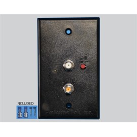 Antennatek 065856 Wall Plate Power Supply 3 TV/FM connectors Black