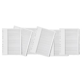 Q-Connect 1-31 Index Multi-punched Polypropylene White A4
