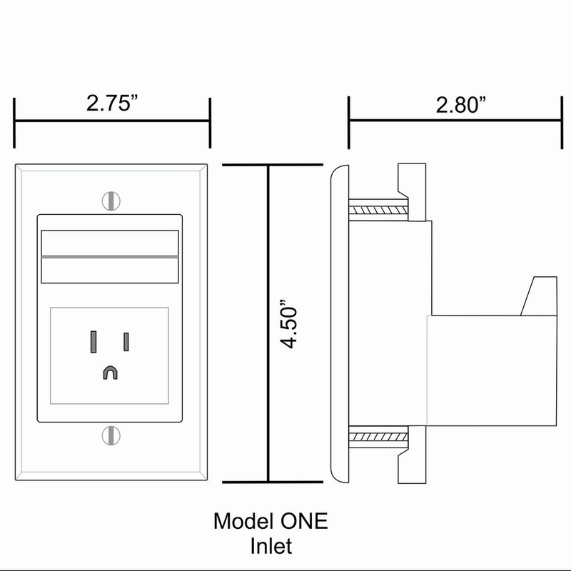 PowerBridge Solutions Power Cable Electrical Distribution Wire Management (ONE-CK-H2)