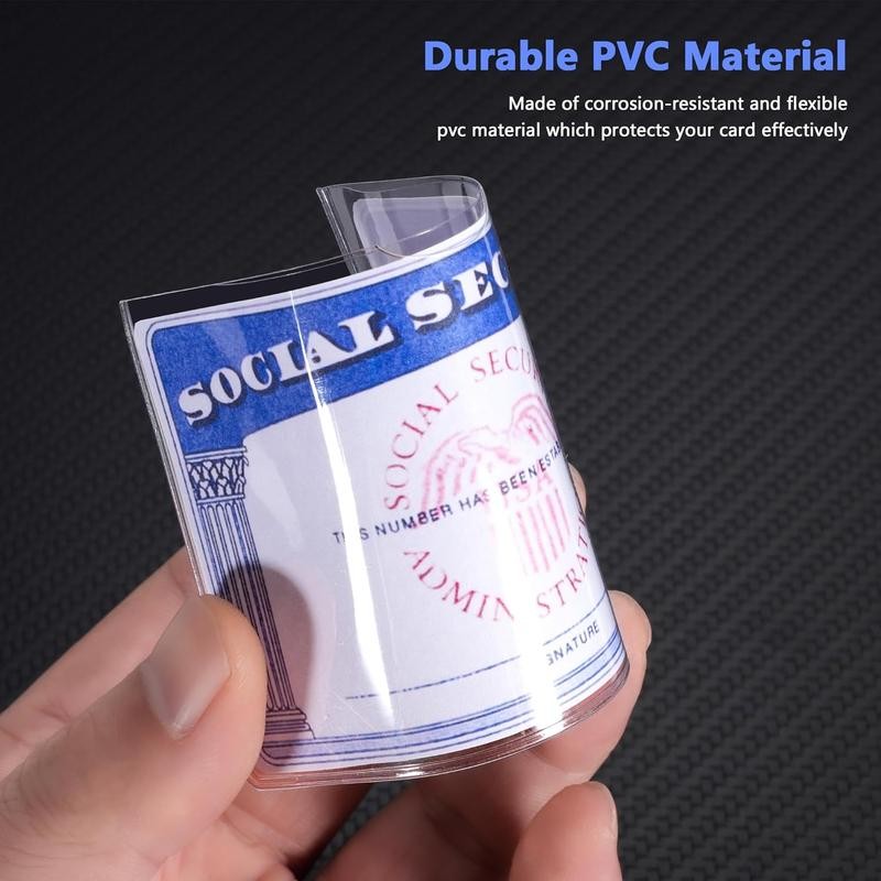 6 Pack Card Protector Social Security, Medicare, Credit & Driver's