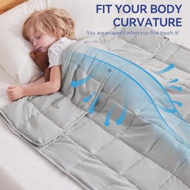 anfie Weighted Blanket(36"x48" 3lbs),Ultra Soft and Cozy Cooling Weighted Blanket,Heavy Blanket with Machine Washable Soft Blanket