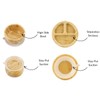 PandaEar Bamboo Suction Feeding Set for Babies | Natural Wood