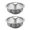 sourcing map 2Pcs Kitchen Sink Drain, Stainless Steel Kitchen Sink