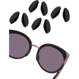 Bowyer 4 Pairs Replacement Nose Pads Compatible with Oakley Frogskins Range/Top Knot/HSTN/Side Swept/Spindrift/Wildrye/Sielo Sunglass-Black