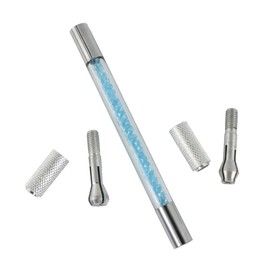 Xiaoyu 3 in 1 Crystal Multifunction Manual Tattoo Permanent Makeup Eyebrow Pen Microblading Pen - Blue