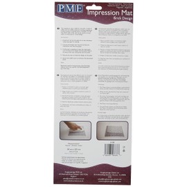 PME Brick Design Impression Mat, 12 x 6-inch