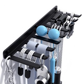 Home Gym Equipment Storage Rack Wall Mount,Cable Attachments,Lifting Belts