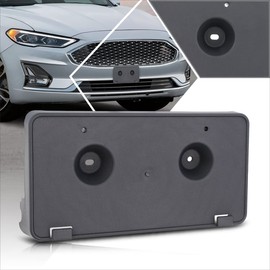 [1 Pack] Car Front License Plate Frames Mounting Bracket Tag Holder Compatible with 19-20 Ford Fusion,Matte Black