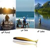 LURESMEOW Paddle Tail Swimbaits,Soft Plastic Fishing Lures Swim Baits for