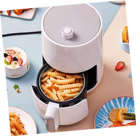 COLLBATH 1 x Airfryer Basket Oven Grid Basket Air Fryer Replacement Grill Accessories Grill Accessories Hot Air Fryer Sieve Oven Drying Grid Mesh Tray Stainless Steel Electric Oven