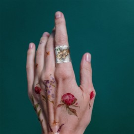 S925 Sterling Silver Leaf Full Finger Wide Bands Ring for Women Girls,Big Large Retro Vintage Antique Thumb Index Finger Bands Ring,Punk Biker Gothic Cocktail Party Boho Statement Bands Ring Jewelry Gift (Ring_A, 9)