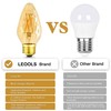 LEOOLS E26 Vintage Edison Bulbs 6W Dimmable LED Bulbs 2700K