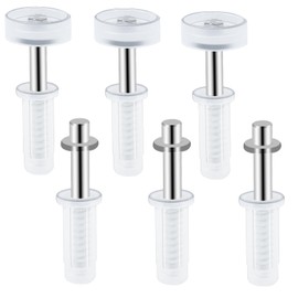 6Pcs Bi-Fold Door Top Roller Guide Wheel and Top Pivot for 1" to 1-3/8" Thick Doors, Bifold Door Hardware Bifold Closet Door Repair Kit for Sliding Door Folding Pocket Accordion Barn Door