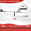Coiled Lanyard,Hard Hat Lanyard with Clamp End,Hard Hat Tether,No Snag