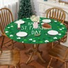 Siilues St Patricks Day Fitted Tablecloth Best for 45"-56" Round,