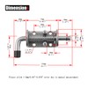 Heavy Duty 304 Stainless Steel Spring Pin Latch Lock Assembly
