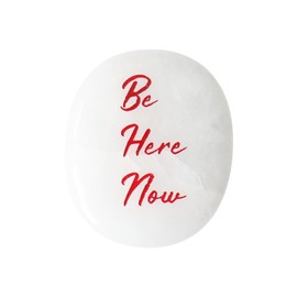 Selenite Crystal Worry Stones - Small Crystals for Big Stress Relief - The Ultimate Cheer Up & Encouragement Gift for Natural Reiki Healing - Real Motivational Strength Rocks - Be Here Now