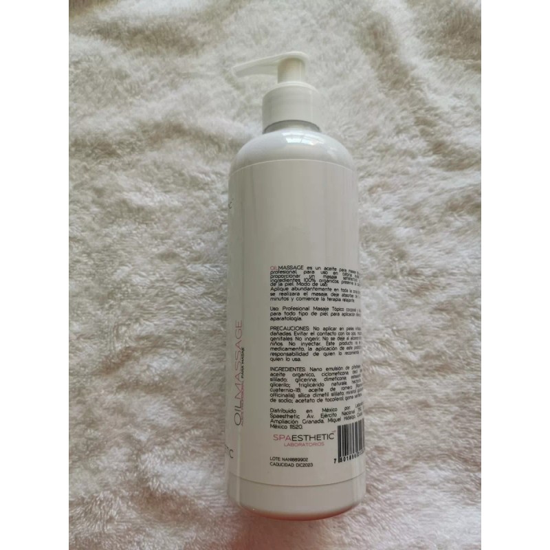 Spaesthetic Aceite Para Masaje Profesional, Orgánico De 500 Ml.