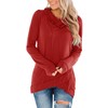 Fallorchid Womens Cowl Neck Tunic Tops Long Sleeve Pullovers Casual