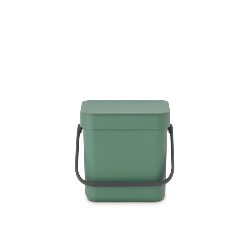 Brabantia Sort & Go Organic Bucket, Plastic, Fir Green, 3