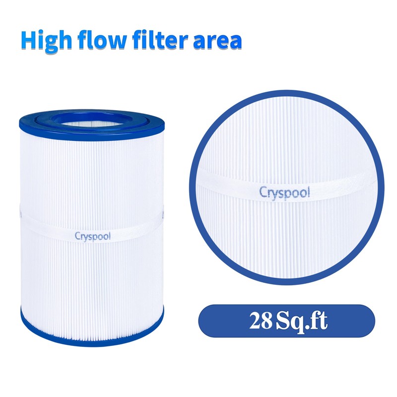 Cryspool Filtro de tina de hidromasaje (no ovalado) compatible con