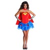 Rubie's 3880560 - Wonder Woman Corset Dress Adult, L, rot