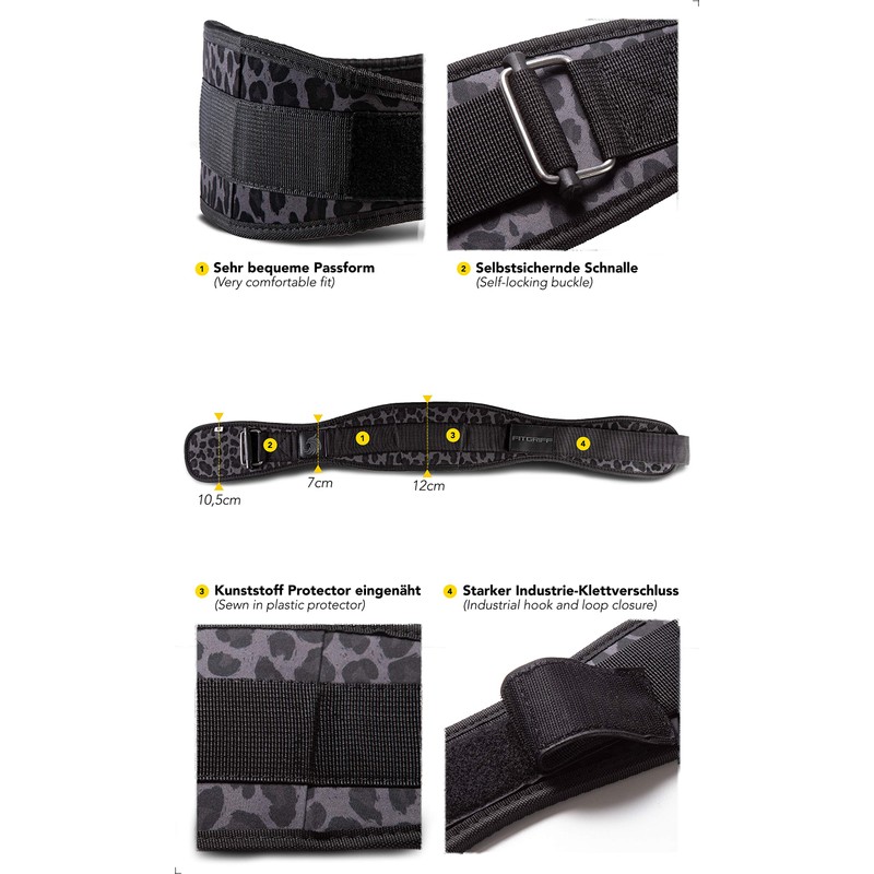 FITGRIFF® Weightlifting Belt V2 - Weightlifting Belt for Men and