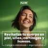 Colágeno Hidrolizado Con Spirulina 500 Grs Flow Sabor Menta -