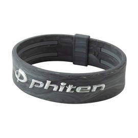 Phiten RAKUWA EXTREME Marble Bracelet, Gray, Inner Perimeter, 6.7 inches (17 cm) (Uses Phiten Metax)
