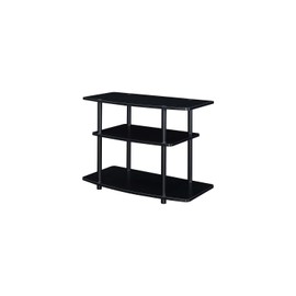 Maykoosh Gothic Glamour 3 Tier TV Stand, 31.5" x 15.75" x 22.25" Open Concept Design for TVs up to 32", Easy Assembly with No Tools Required