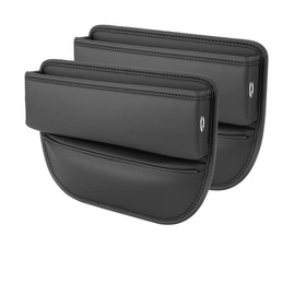 DONGMING 2024 New Model Side Storage Box for Cars, Car Seat Side Pockets, Universal for Driver and Passenger Seats, Car Gap Storage, Seat Side Pockets, Cell Phones, Cash, Coins, Cards, Keys, Small