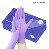 Guantes Desechables De Nitrilo Morados Sin Polvo