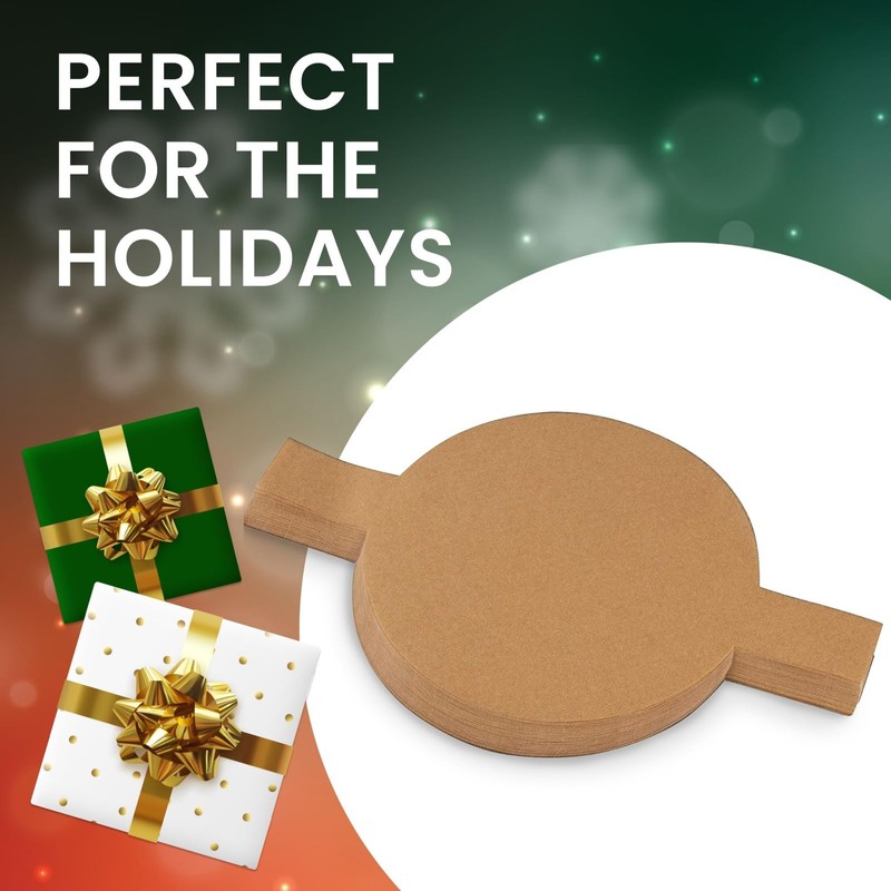 Juvale Baking Parchment Paper Rounds - 8-Inch Brown, 100 Count