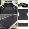 TripleAliners Truck Bed Mat & Tailgate Mat Compatible with 2024