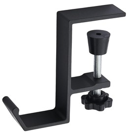 ShotR Headphone Hook Headphone Hanger Headphone Stand Screw Clamp Desk Hook Matte Black Desk Under Desk Headphone Holder Headphone Stand (Matte Black)